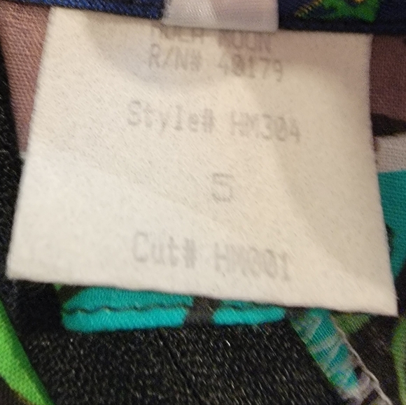 VTG Hula Moon by Jams World Novelty Print Cotton Shift Dress - Rare Cut 001 - Picture 14 of 15